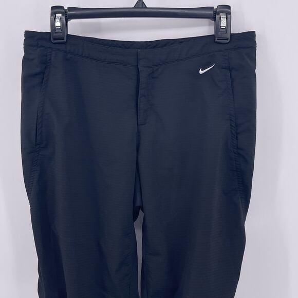 Nike Sz S Black FitDry Lightweight Activewear Pants Relaxed Fit Comfort Stretch - Picture 2 of 9